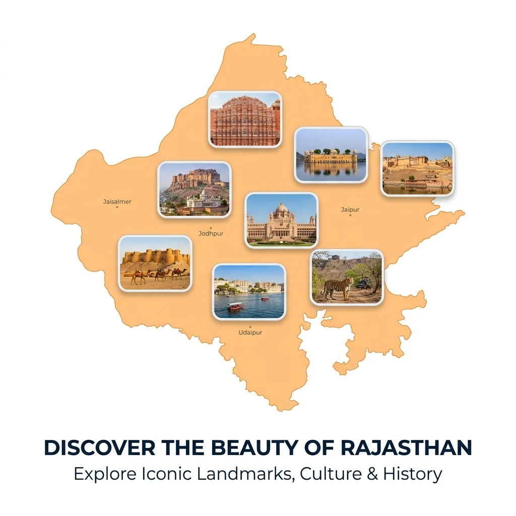 Rajasthan Map Landmarks